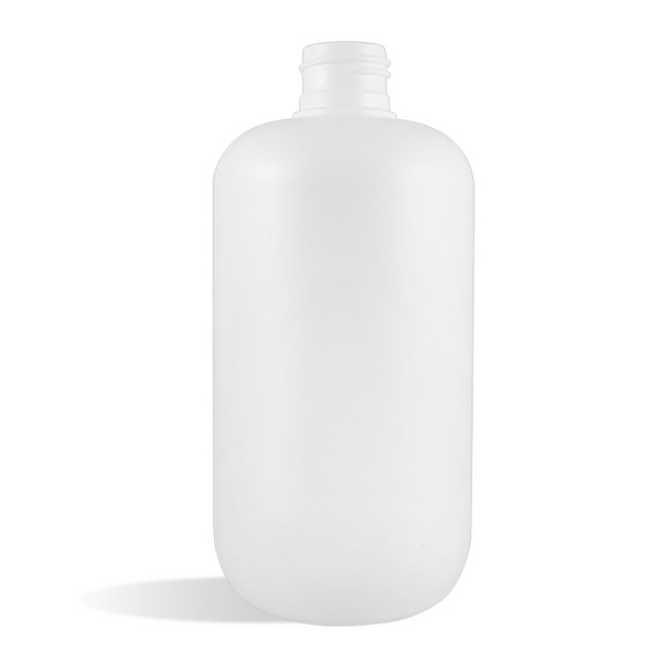 08 oz Natural HDPE Boston Round Bottle - 24/410 - Wholesale Supplies Plus